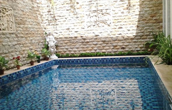 Project pembuatan kolam renang di Rumah Bapak Budi, di Jl. Benda - Jakarta Selatan